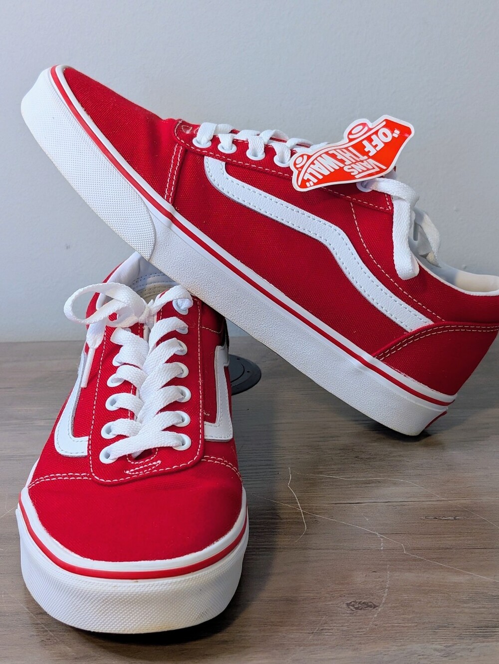 Vans Men's Ward OTW Sidewall Red/White Canvas Skate Shoes - Size 10 New No Box